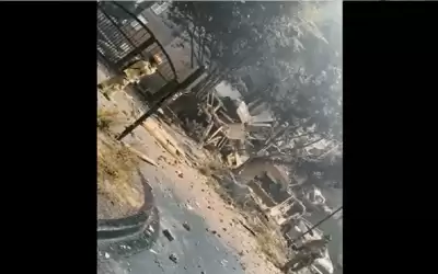 انهيار مجمع جراء انفجار بولاية جورجيا
