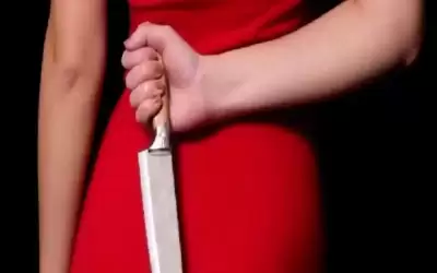 زوجة تطعن زوجها بسكين في اربد