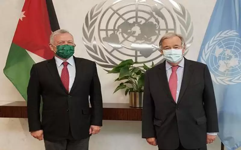 الملك يلتقي أنطونيو غوتيريس