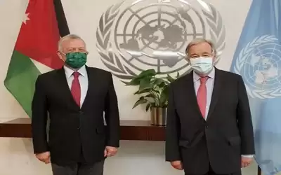الملك يلتقي أنطونيو غوتيريس