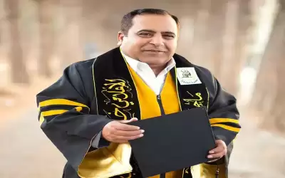 الزميل خالد محارب.. مبارك الماجستير