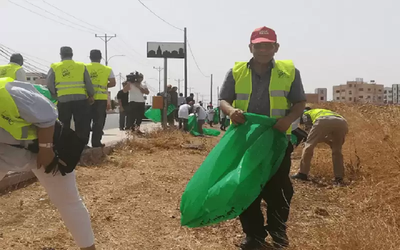 حملة نظافة بجميع مناطق الأردن السبت