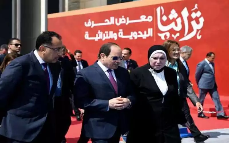 السيسي يزور الجناح الأردني في معرض