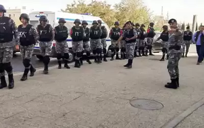 تواجد أمني على الدوار الرابع