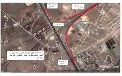 تحويلات مرورية على طريق المطار لاجراء