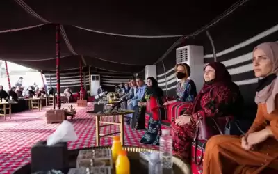 الملكة تزور منطقة السرحان في المفرق