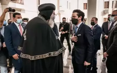 ولي العهد يلتقي البابا تواضروس الثاني