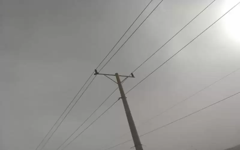سقوط أعمدة كهرباء في الرامة