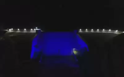 اليونيسف تضيء سد الوالة بالأزرق
