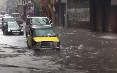 أمطار غزيرة تغمر الإسكندرية