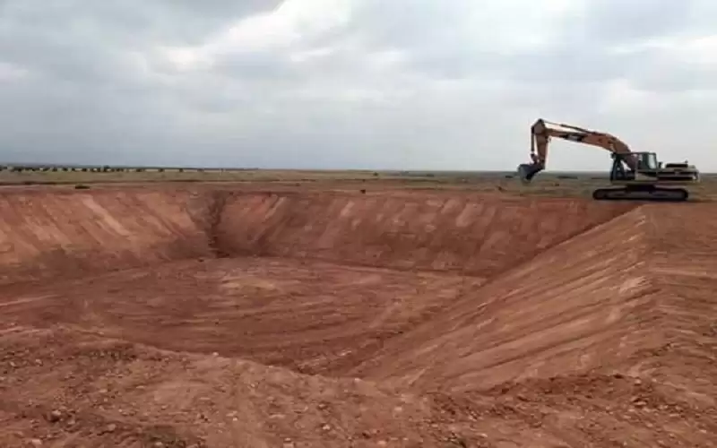 انشاء بركة لتجميع 4 آلاف م3