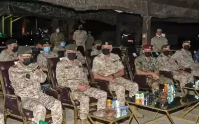 الحنيطي يتابع تمرينا تعبويا ليليا