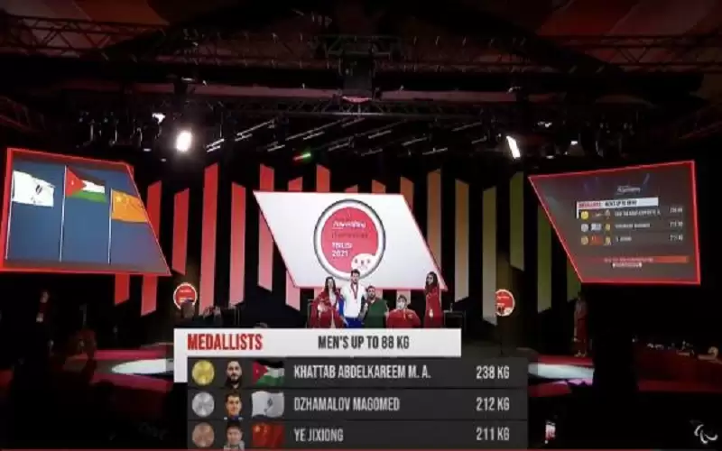 الأردني خطاب يكسر رقمه القياسي العالمي