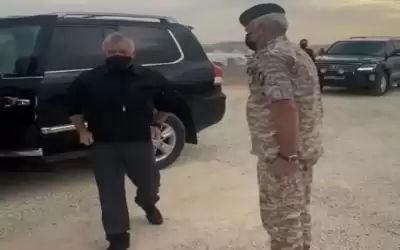 الملك يزور منطقة الغمر المستعادة (فيديو)