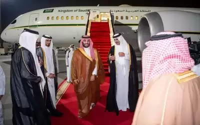 ولي العهد السعودي يصل الدوحة