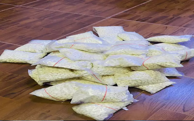 الامن يضبط 3 كغم من مادة