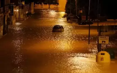 فيضانات في شمال إسبانيا تتسبب في