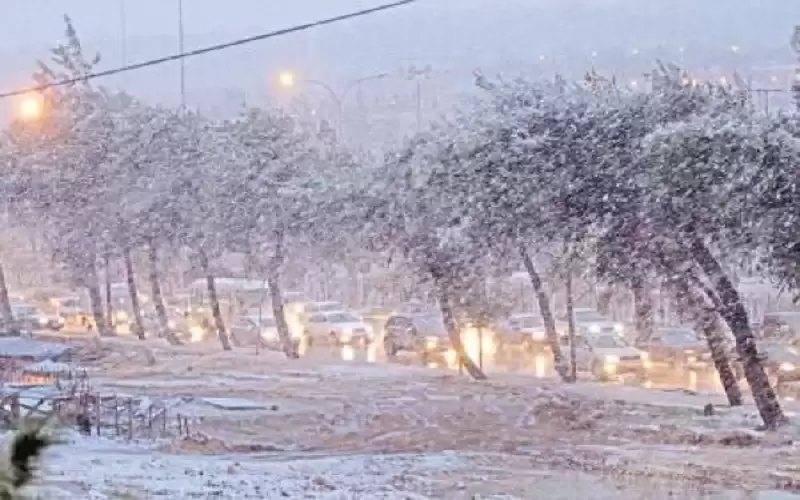 زخات ثلجية فوق مرتفعات الـ 1100