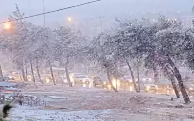 زخات ثلجية فوق مرتفعات الـ 1100