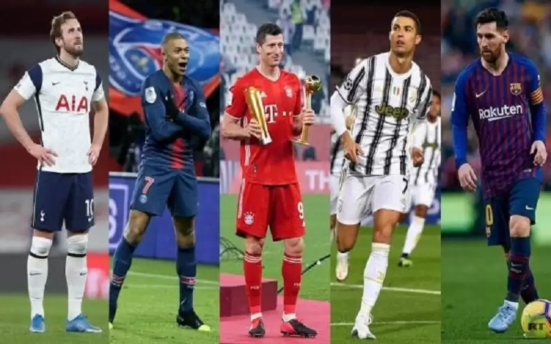 ترتيب أفضل هدافي دوريات أوروبا الكبرى