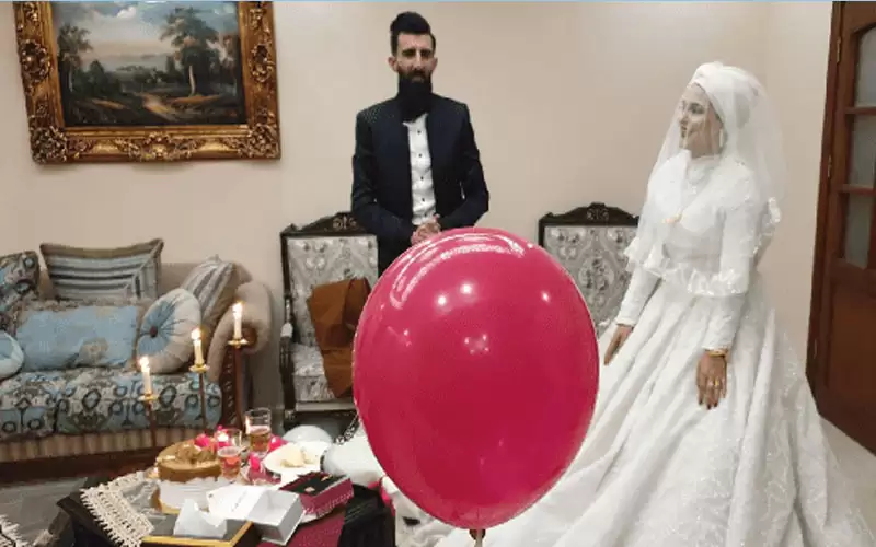 بسبب قيود كورونا.. زواج أردني افتراضي