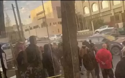 فض تجمع انصار الحواري قرب الدوار