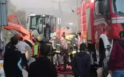 حريق محل أدوات كهربائية في عجلون