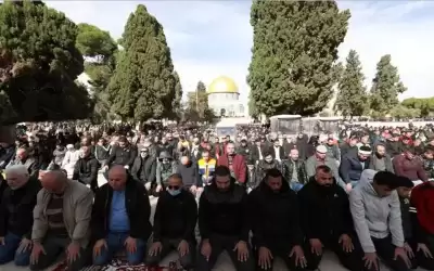 50 ألفا يؤدون صلاة الجمعة في