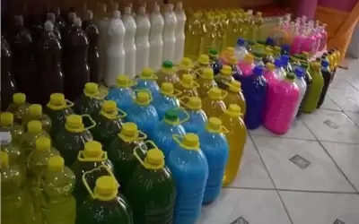 اتلاف نصف طن منظفات مغشوشة في