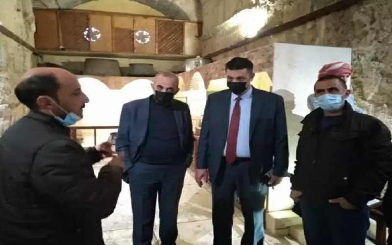 بلعاوي وحجازين يتفقدان المدرج الروماني