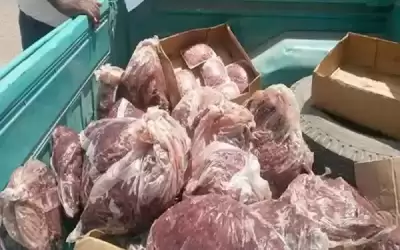 المفرق: ضبط 7 أطنان لحوم ومواد