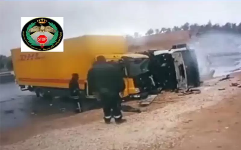 إصابة شخص ومسعف بحادثي تدهور وانزلاق