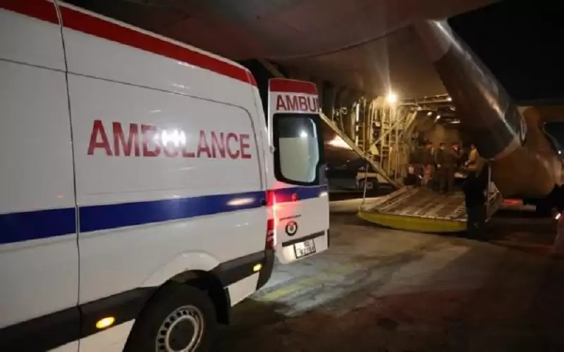 طائرة إخلاء طبي لنقل مصاب أردني