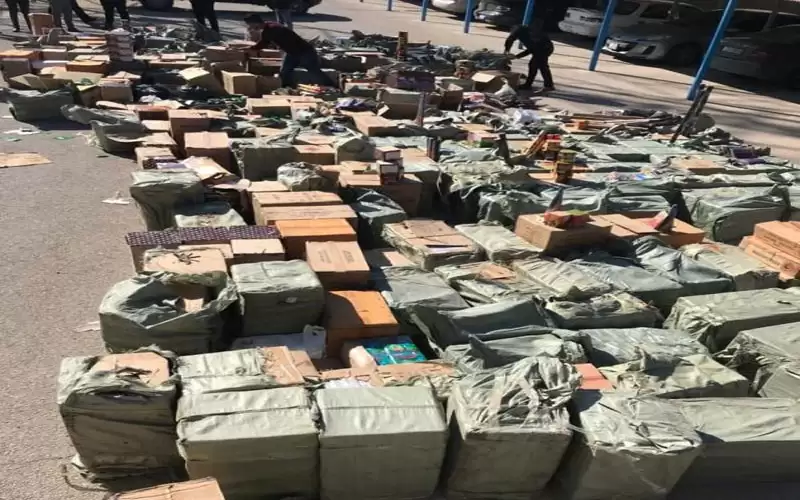 ضبط 400 كرتونة العاب نارية مخالفة