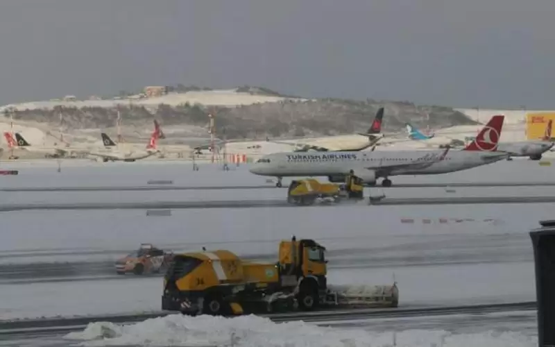 إلغاء 36 رحلة من وإلى مطار