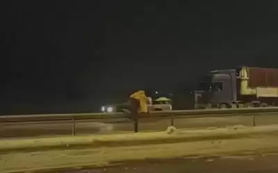 إعادة فتح طريق النقب بعد اغلاقه