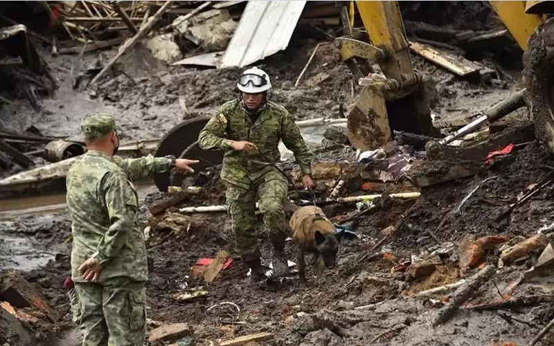 18 قتيلا بانهيار ارضي في الإكوادور