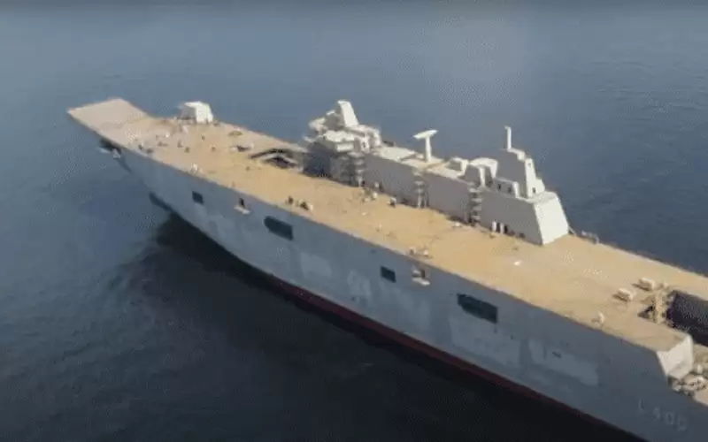 تركيا تختبر حاملة طائراتها المحلية الصنع