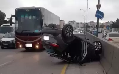 أزمة مرورية بسبب حادث تدهور على