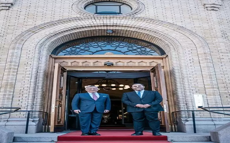 الملك يلتقي رئيس البرلمان النرويجي مسعود