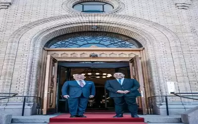 الملك يلتقي رئيس البرلمان النرويجي مسعود