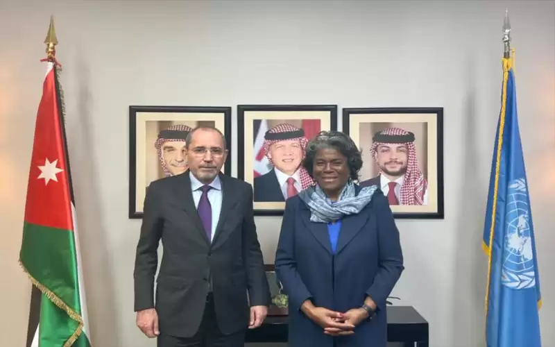 الصفدي يبحث مع مندوبة اميركا لدى