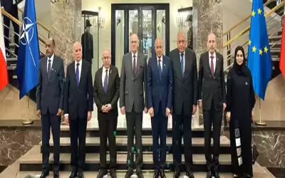 الوفد العربي يلتقي وزير الخارجية الأوكراني