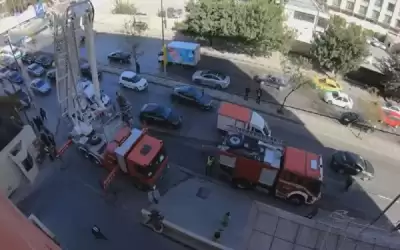 6 إصابات بحريق محل حلويات في