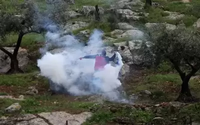 إصابة فلسطينيين خلال مواجهات مع الاحتلال