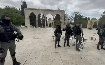 شرطة الاحتلال الإسرائيلي تقتحم المسجد الأقصى