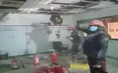 إنقاذ 17 رضيعا من حريق مستشفى