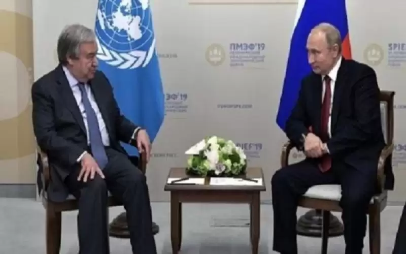 بوتين يستقبل أمين عام الأمم المتحدة