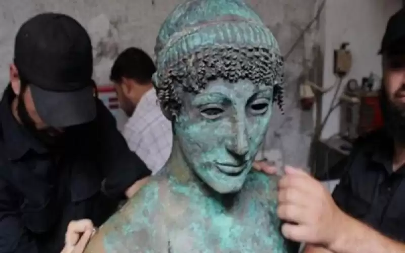 اكتشاف تمثال كنعاني في غزة