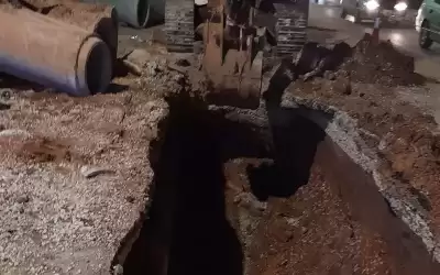 وفاة وإصابة بانهيار شارع في منطقة